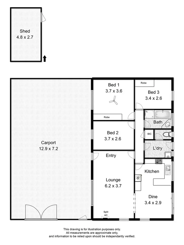 Floorplan of Homely house listing, 40 Gordon Street, Aldinga Beach SA 5173