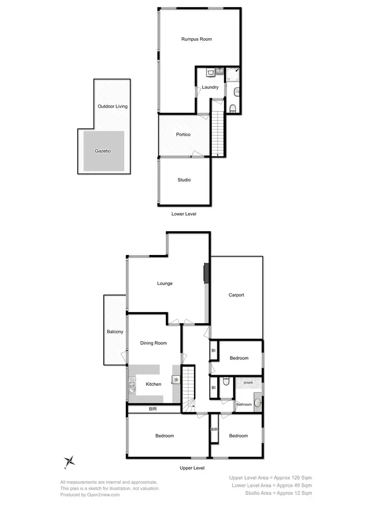 Floorplan of Homely house listing, 44A Roslyn Avenue, Kingston Beach TAS 7050