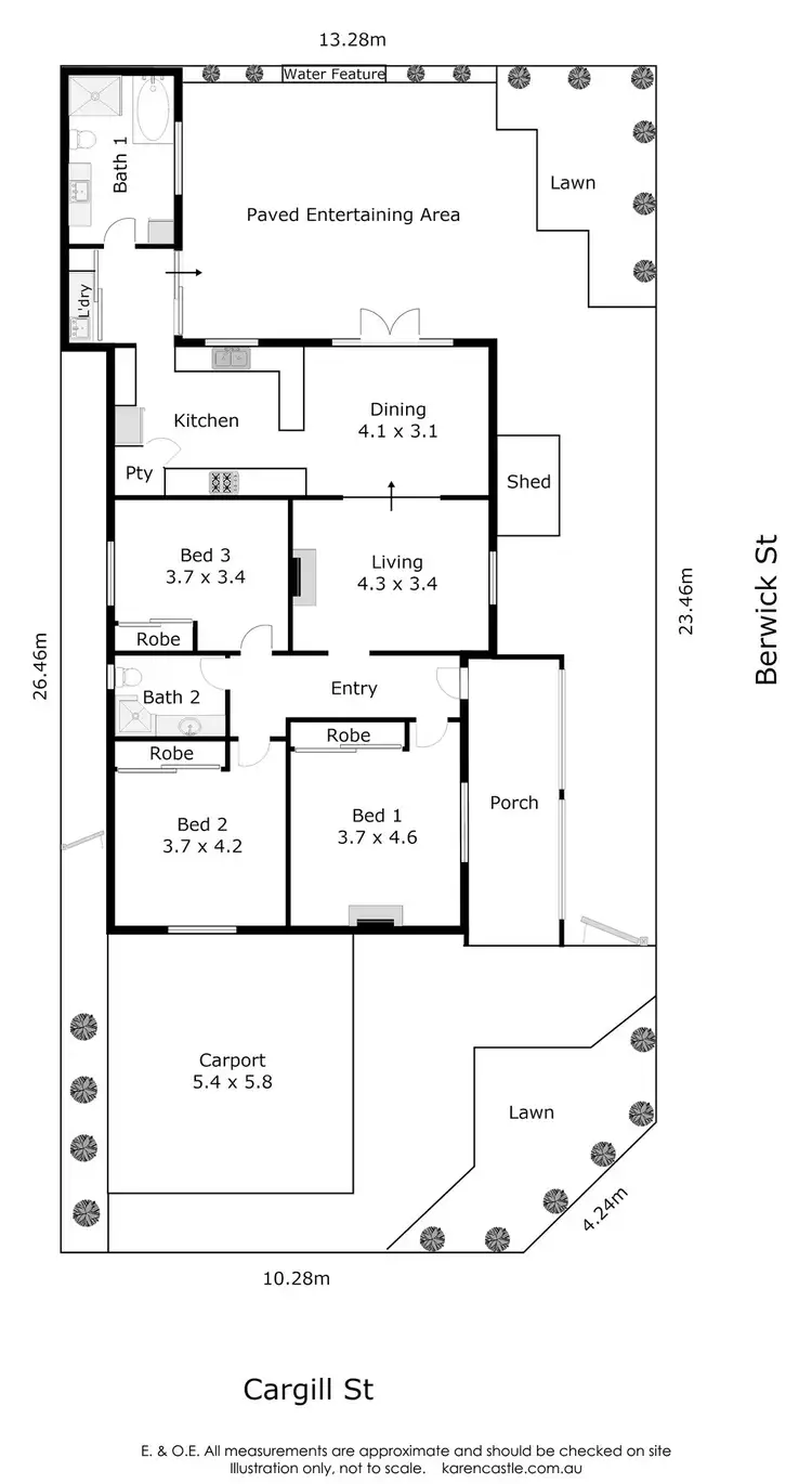 Floorplan of Homely house listing, 100 Cargill Street, Victoria Park WA 6100