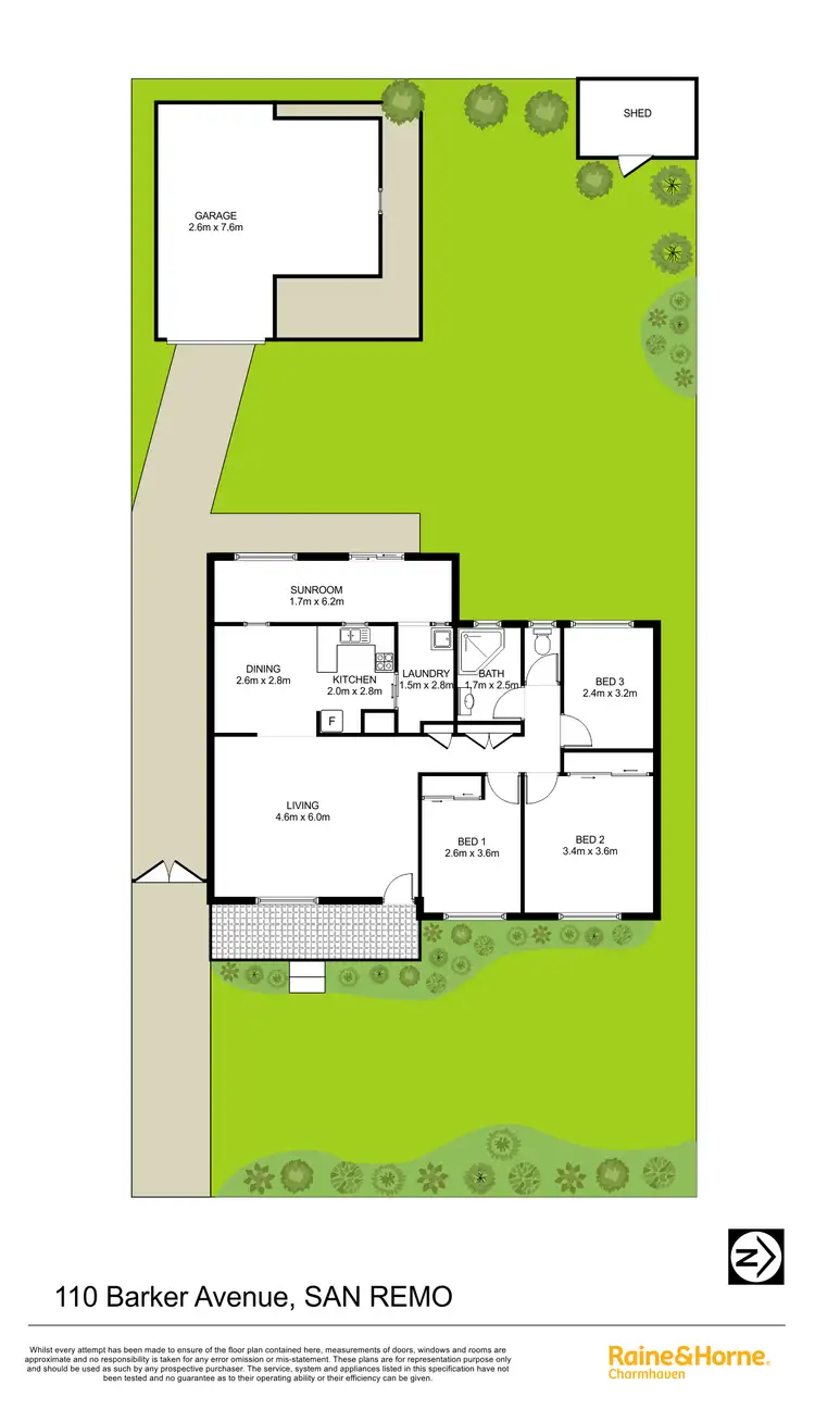 Floorplan of Homely house listing, 110 Barker Avenue, San Remo NSW 2262