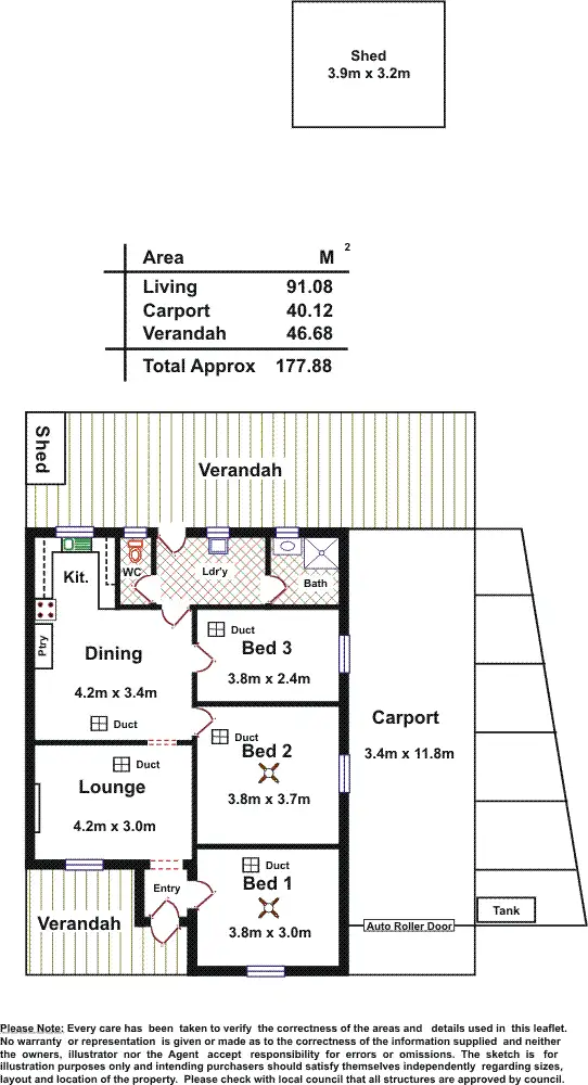 Floorplan of Homely house listing, 6 Stormore Street, Davoren Park SA 5113