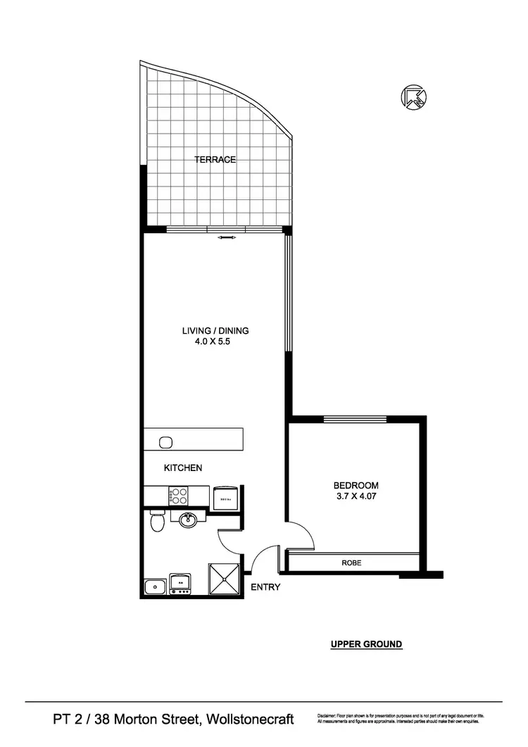 Floorplan of Homely apartment listing, 2/38 Morton Street, Wollstonecraft NSW 2065