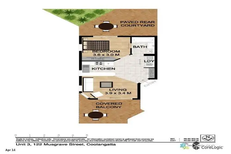 Floorplan of Homely unit listing, 3/122 Musgrave Street, Coolangatta QLD 4225