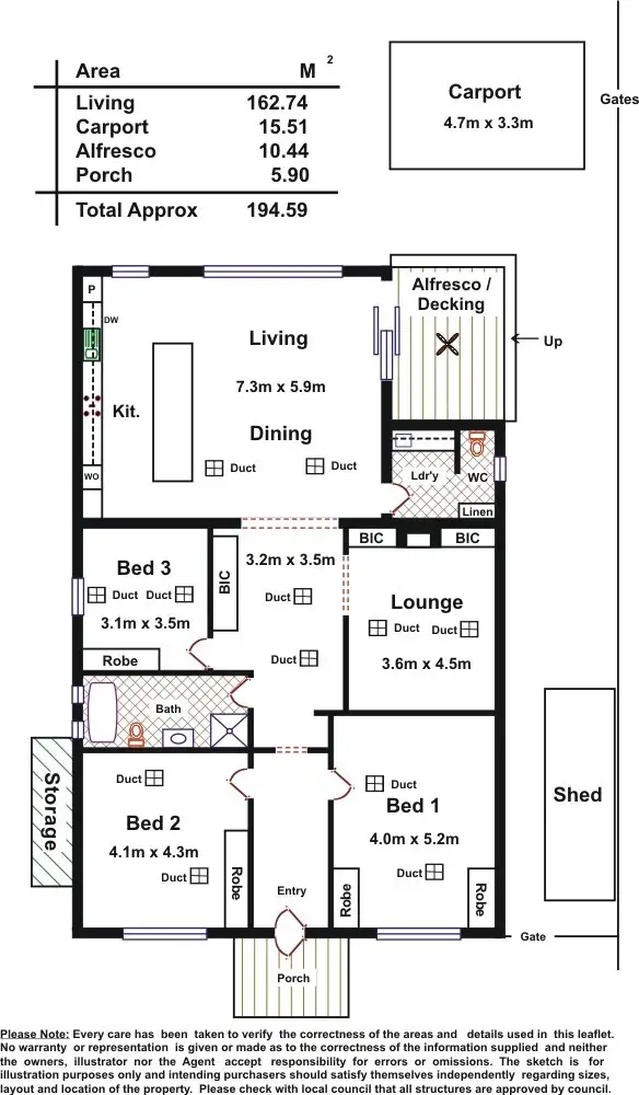 Floorplan of Homely house listing, 15 Egmont Terrace, Erindale SA 5066