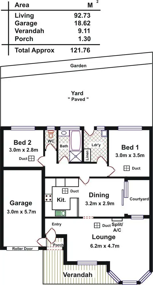 Floorplan of Homely house listing, Unit 2/18 Turner Street, Gawler East SA 5118