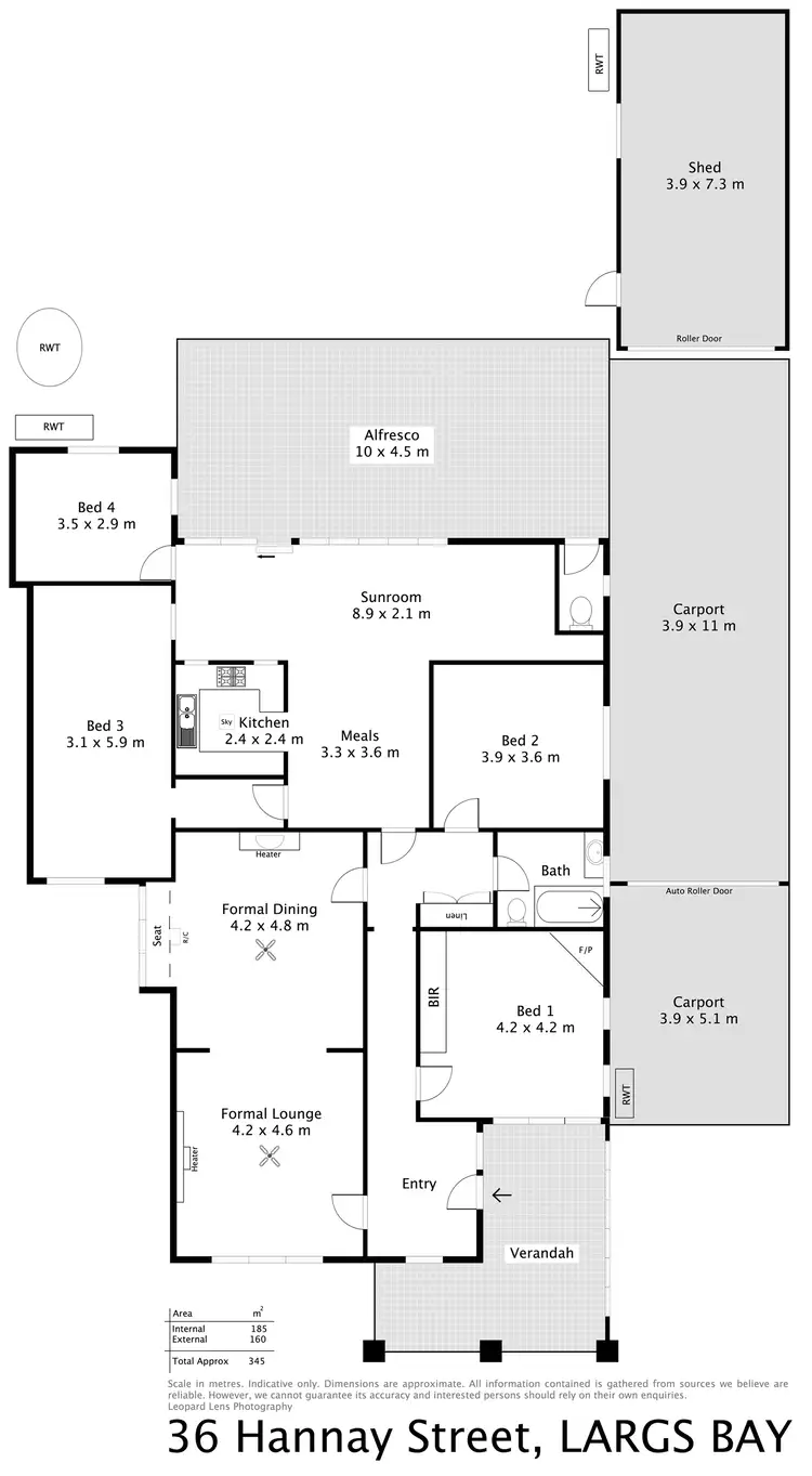 Floorplan of Homely house listing, 36 Hannay Street, Largs Bay SA 5016