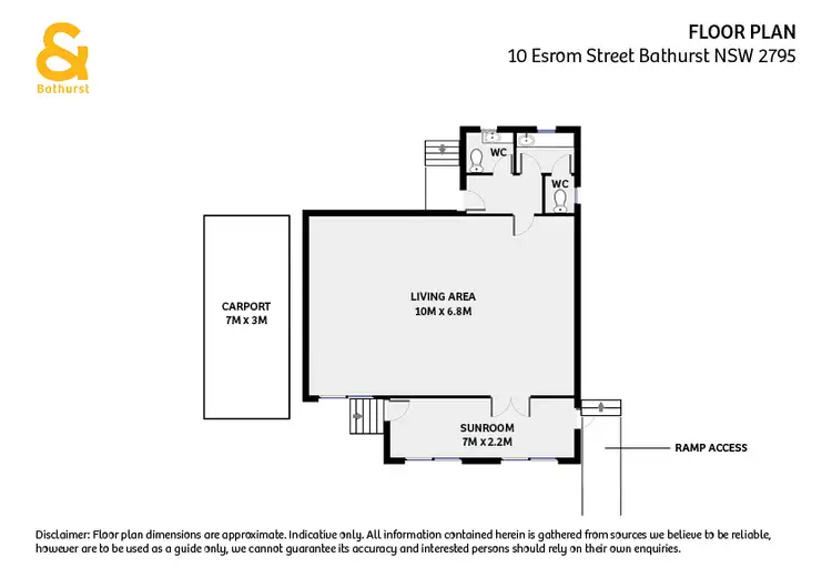 Floorplan of Homely house listing, 10 Esrom Street, West Bathurst NSW 2795