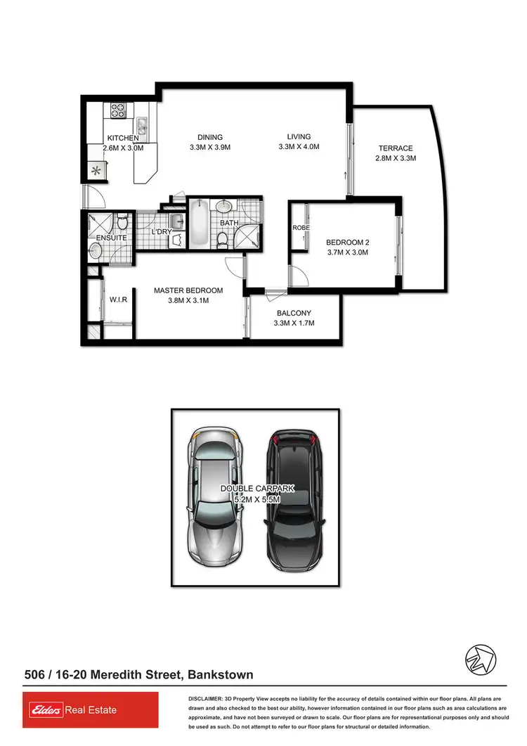 Floorplan of Homely unit listing, 506/16 Meredith Street, Bankstown NSW 2200