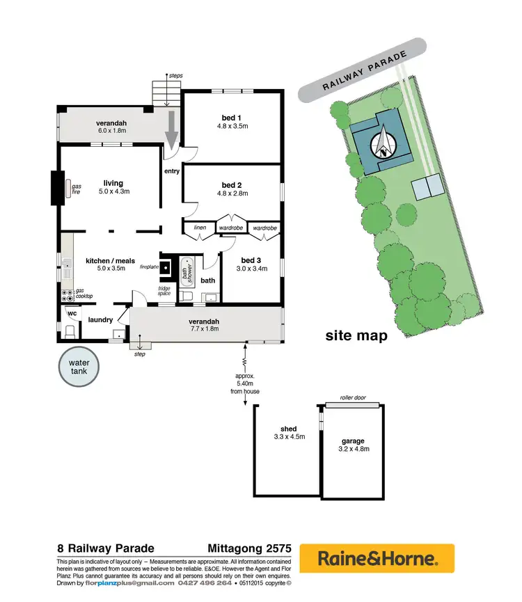 Floorplan of Homely house listing, 8 Railway Parade, Mittagong NSW 2575