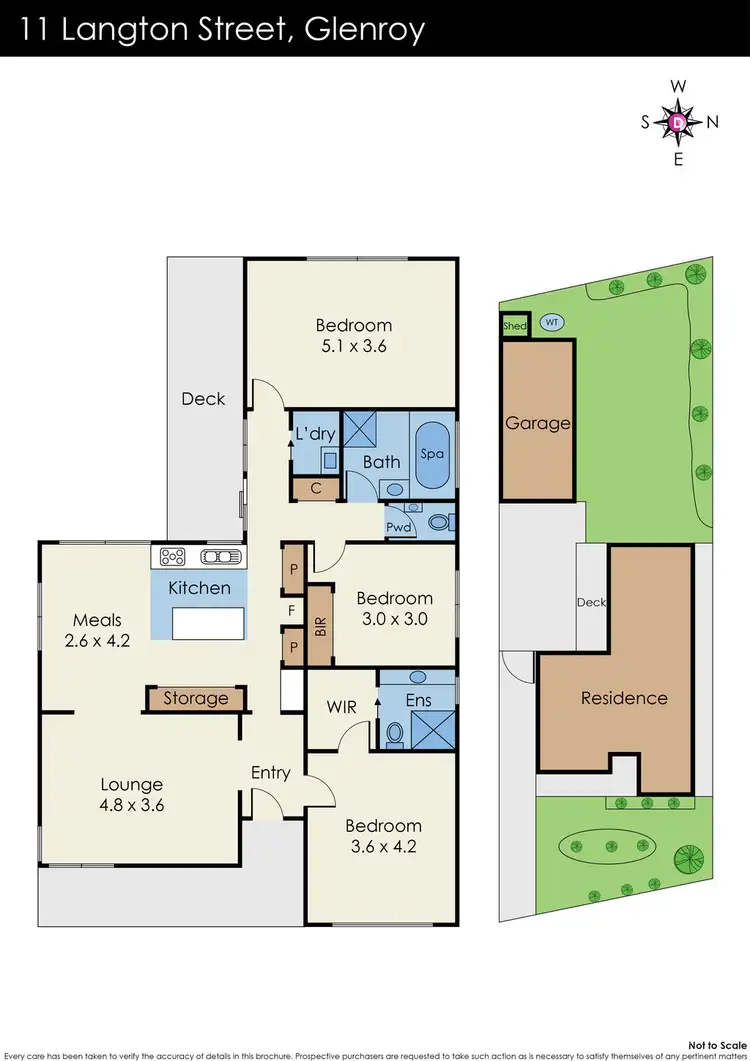 Floorplan of Homely house listing, 11 Langton Street, Glenroy VIC 3046
