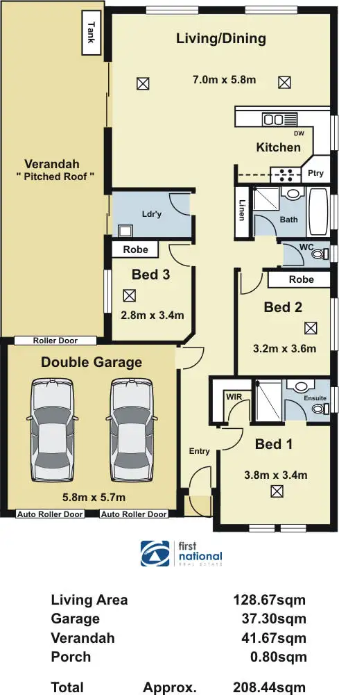 Floorplan of Homely house listing, 5 Harry Court, Munno Para West SA 5115