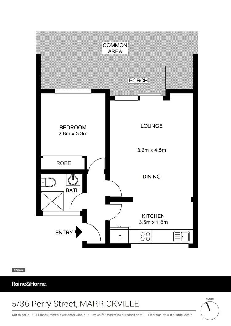 Floorplan of Homely apartment listing, 5/36 Perry Street, Marrickville NSW 2204