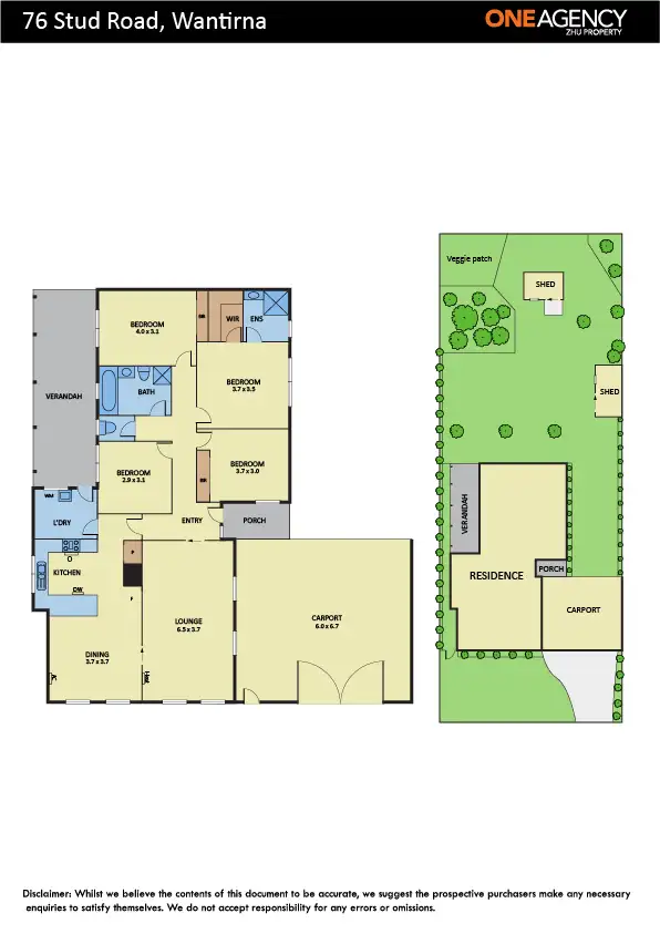 Floorplan of Homely house listing, 76 Stud Road, Wantirna VIC 3152