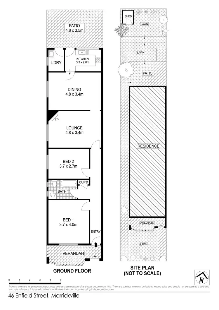 Floorplan of Homely house listing, 46 Enfield Street, Marrickville NSW 2204
