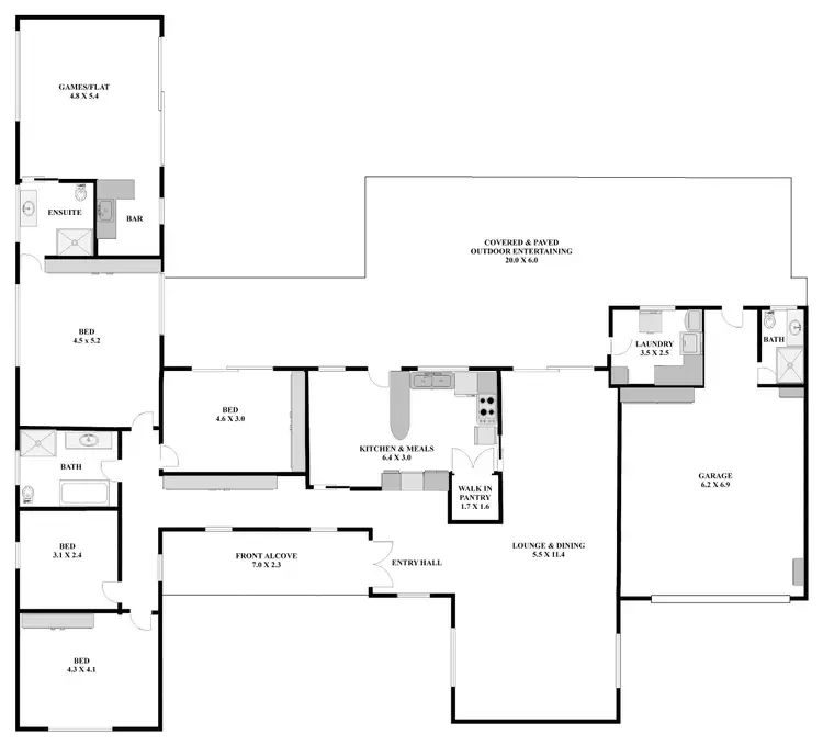 Floorplan of Homely house listing, 17 Flinders Street, Point Vernon QLD 4655