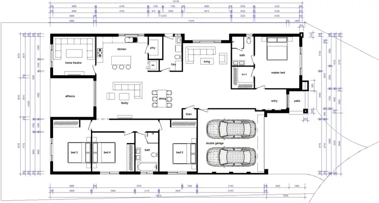 Floorplan of Homely house listing, Lot 335, 55 Inverell Ave, Hinchinbrook NSW 2168