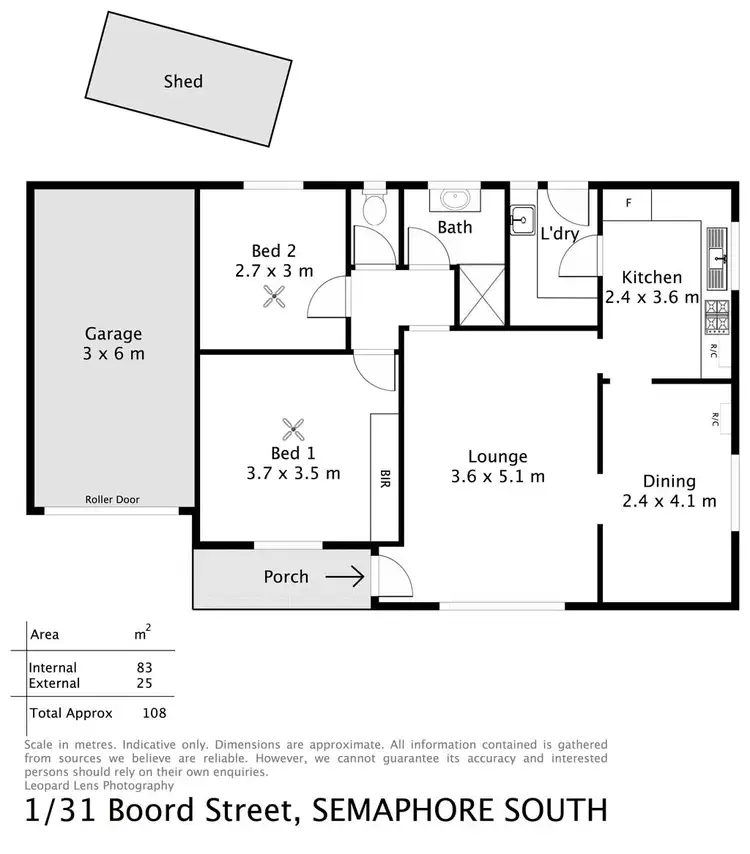 Floorplan of Homely unit listing, 1/31 Boord Street, Semaphore South SA 5019