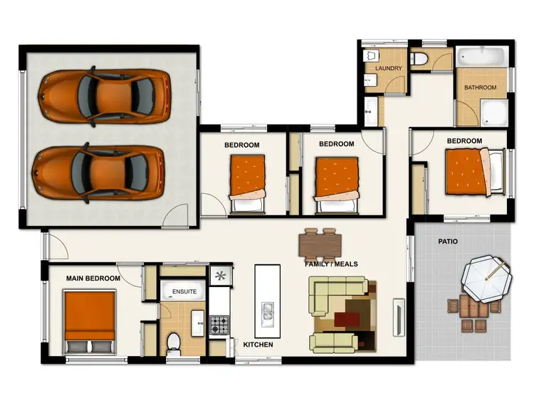 Floorplan of Homely house listing, 11 Benjamina Drive, Redbank Plains QLD 4301