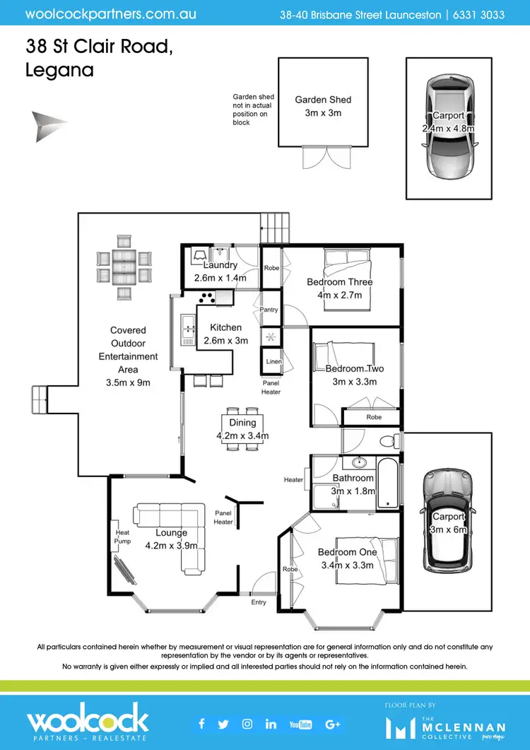 Floorplan of Homely house listing, 38 St Clair Road, Legana TAS 7277