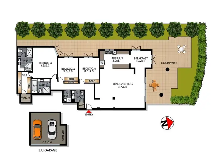Floorplan of Homely apartment listing, 1/8-10 Bundarra Road, Bellevue Hill NSW 2023