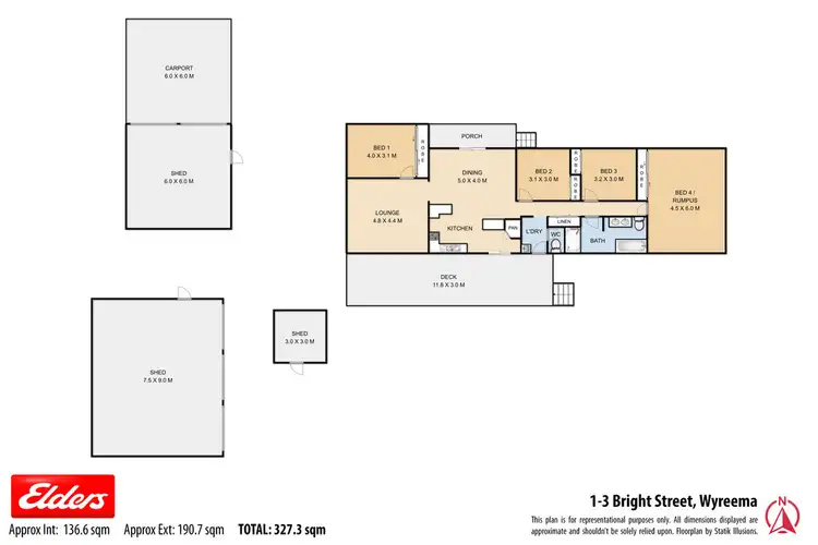 Floorplan of Homely house listing, 1 - 3 Bright Street, Wyreema QLD 4352