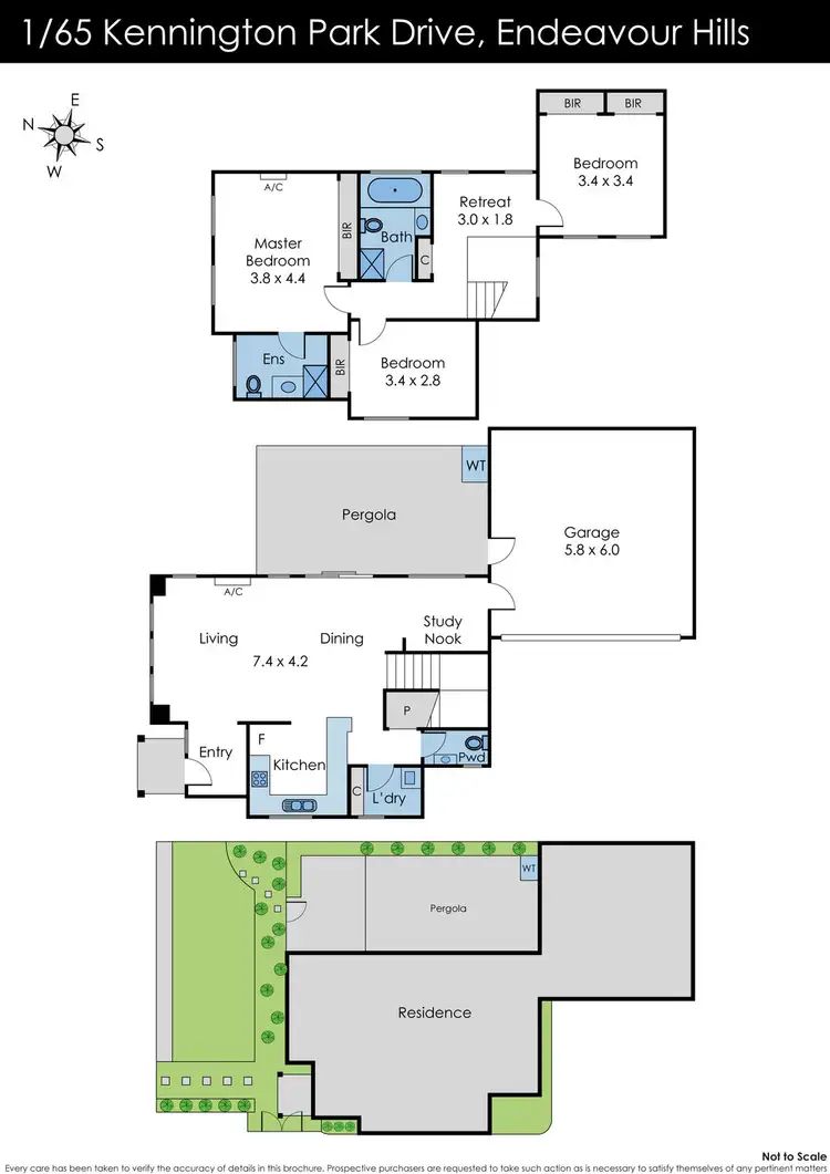 Floorplan of Homely house listing, 1/65 Kennington Park Drive, Endeavour Hills VIC 3802
