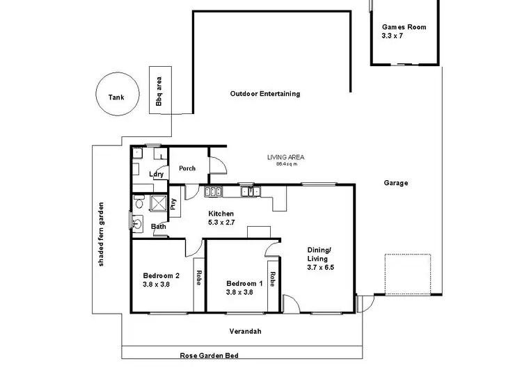 Floorplan of Homely house listing, 17 RAILWAY TERRACE, Paringa SA 5340