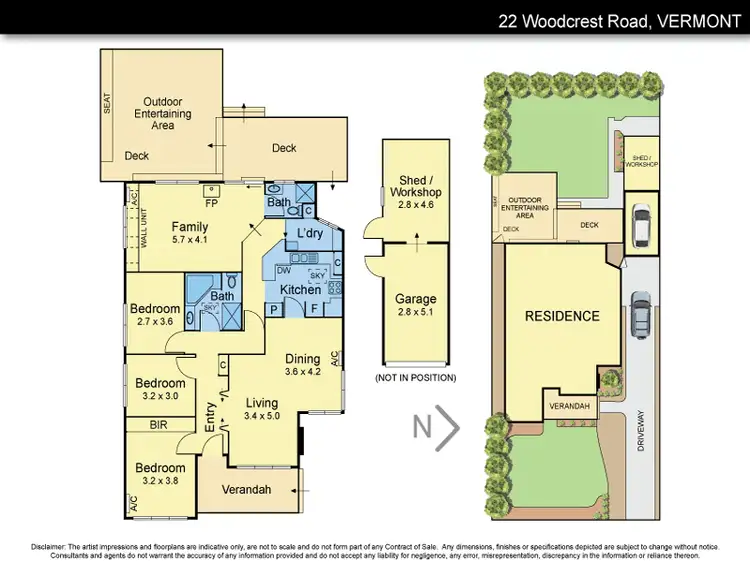 Floorplan of Homely house listing, 22 Woodcrest Road, Vermont VIC 3133