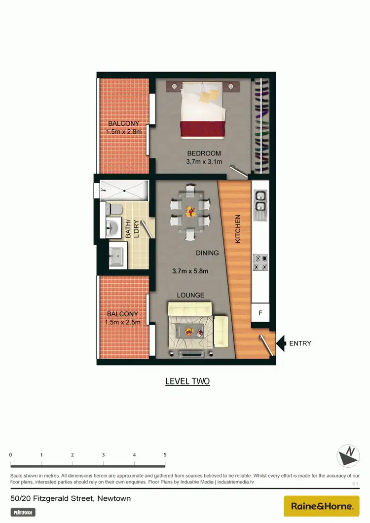 Floorplan of Homely apartment listing, 50/20 Fitzgerald Street, Newtown NSW 2042