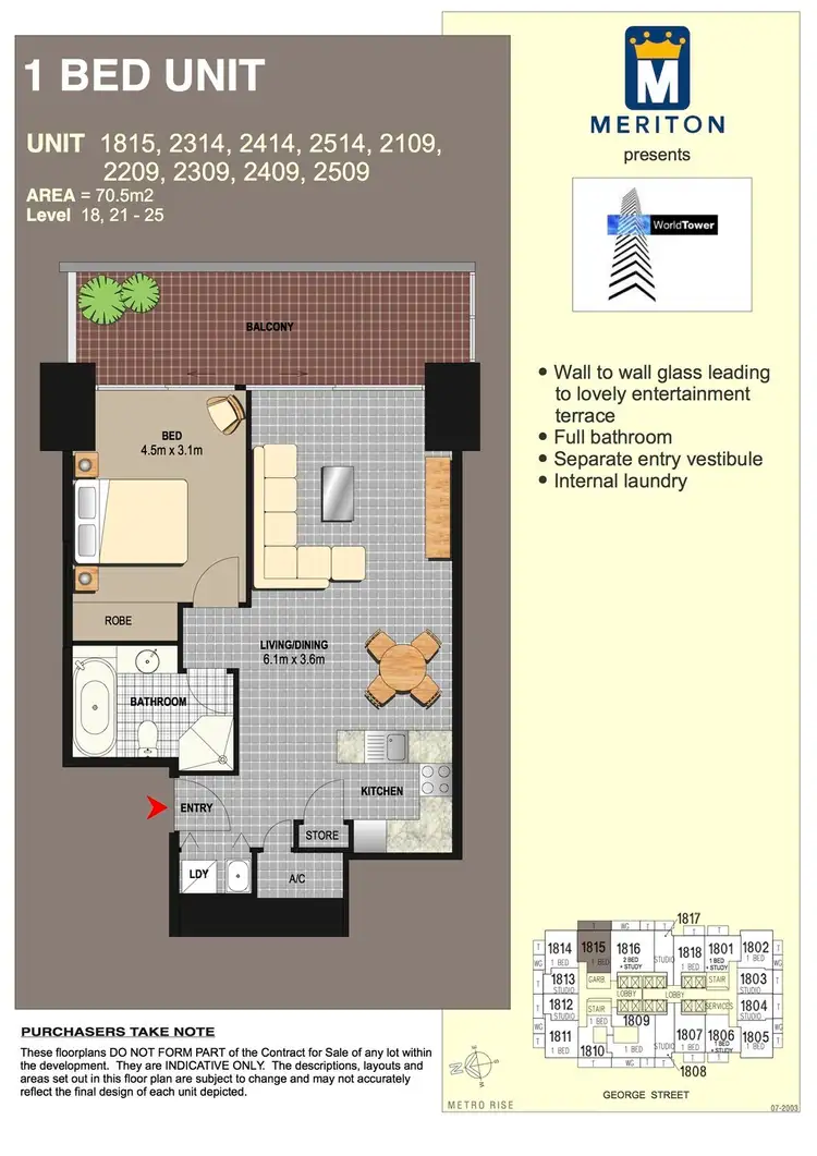 Floorplan of Homely apartment listing, 2109 / 91 Liverpool Street, Sydney NSW 2000