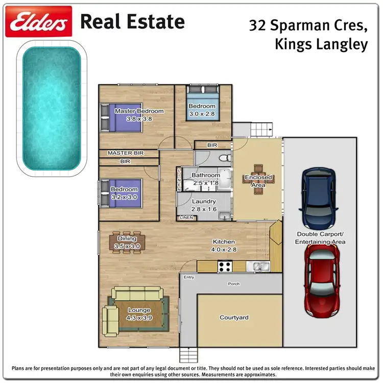 Floorplan of Homely house listing, 32 Sparman Crescent, Kings Langley NSW 2147