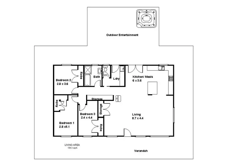 Floorplan of Homely house listing, 731 Hunt Road, Loveday SA 5345