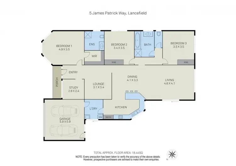 Floorplan of Homely house listing, 5 James Patrick Way, Lancefield VIC 3435