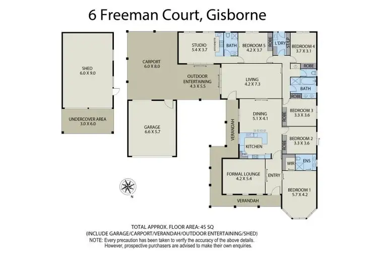 Floorplan of Homely house listing, 5-6 Freeman Court, Gisborne VIC 3437