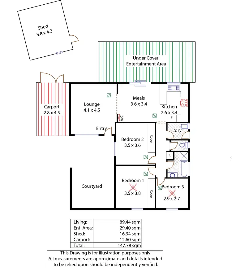 Floorplan of Homely house listing, 9 Lombard Avenue, Paralowie SA 5108