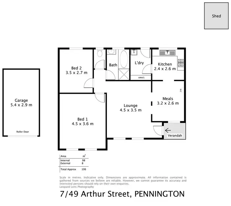 Floorplan of Homely unit listing, 7/49 Arthur Street, Pennington SA 5013
