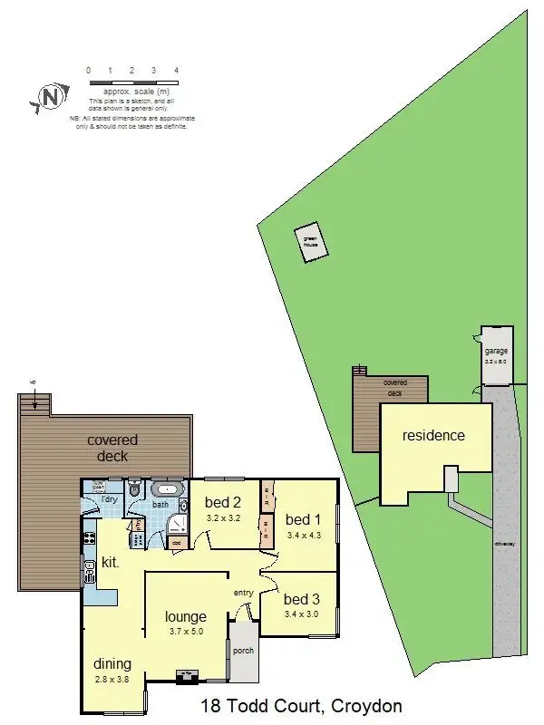Floorplan of Homely house listing, 18 Todd Court, Croydon VIC 3136