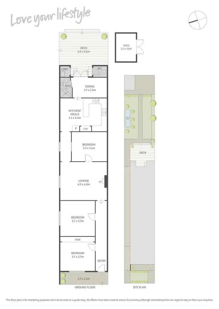 Floorplan of Homely house listing, 23 England Avenue, Marrickville NSW 2204