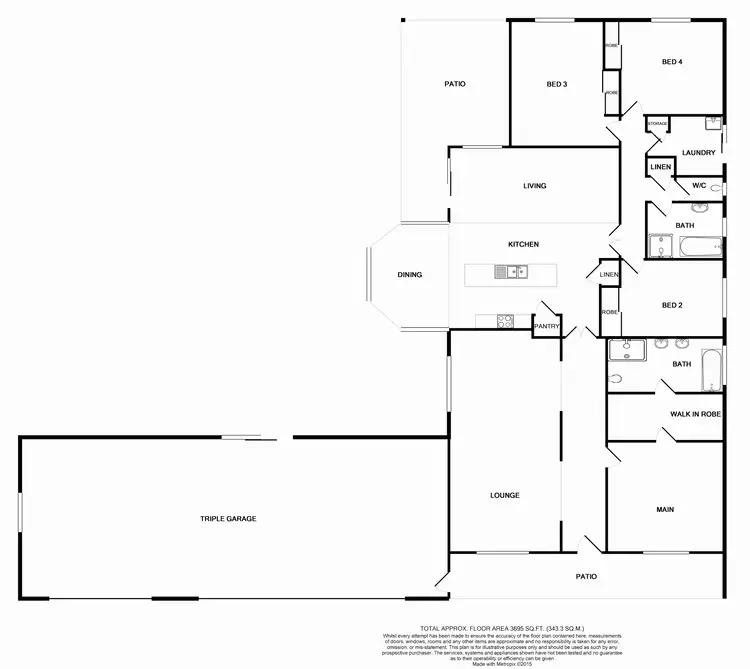 Floorplan of Homely house listing, 24 Lakes Folly Dr, Branxton NSW 2335