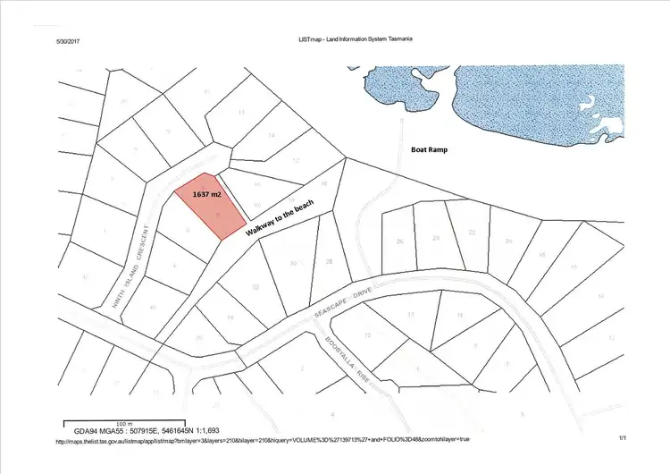 Floorplan of Homely land listing, 8 Ninth Island Crescent, Lulworth TAS 7252