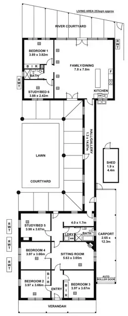 Floorplan of Homely house listing, 15 River Street, St Peters SA 5069