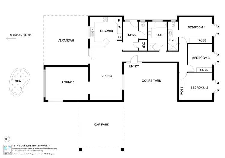 Floorplan of Homely house listing, 32 The Links, Alice Springs NT 870