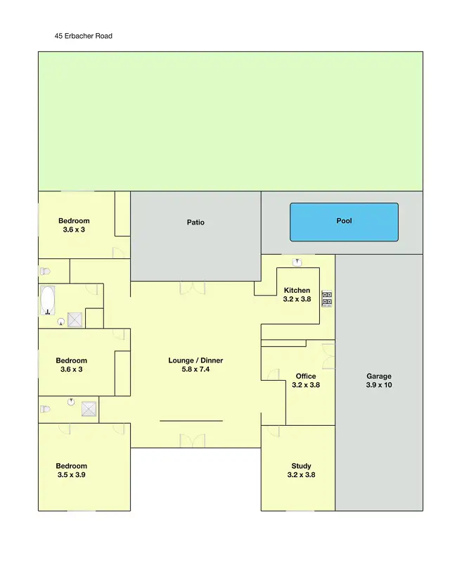 Floorplan of Homely house listing, 45 Erbacher Road, Nambour QLD 4560
