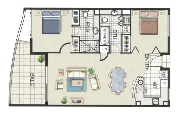 Floorplan of Homely unit listing, 29-37 First Avenue (Seamark On First), Mooloolaba QLD 4557