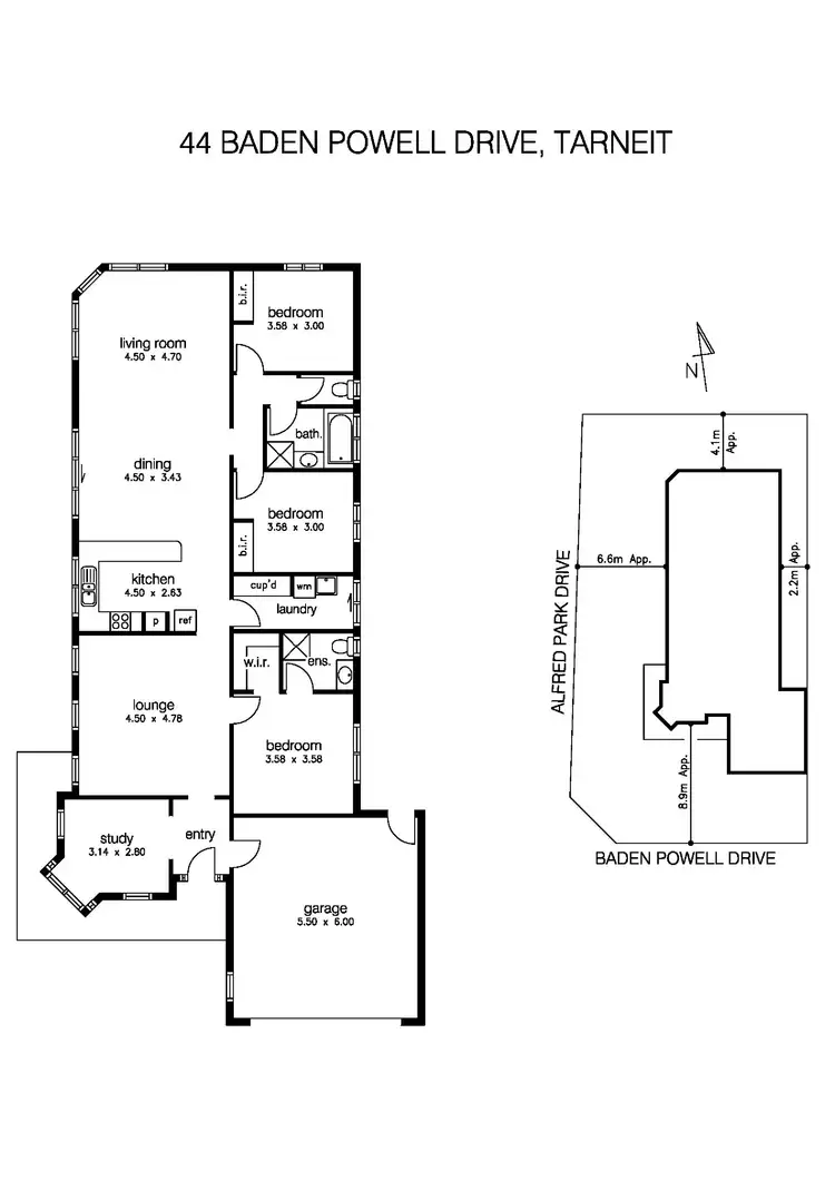 Floorplan of Homely house listing, 44 Baden Powell Drive, Tarneit VIC 3029