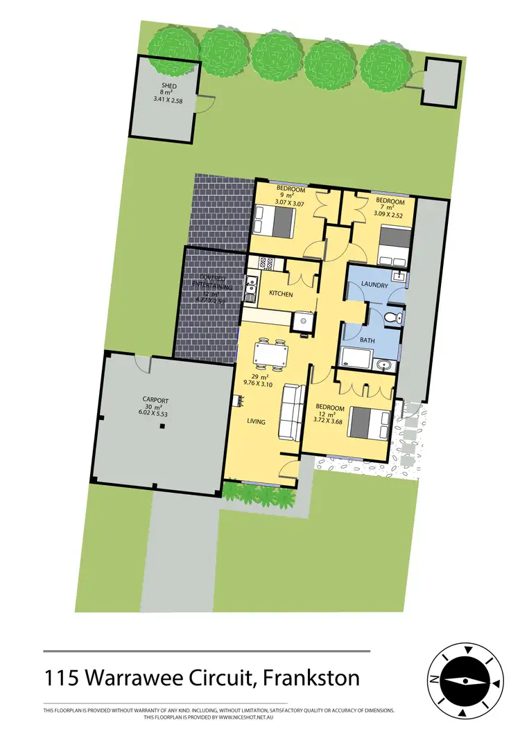 Floorplan of Homely house listing, 115 Warrawee Circuit, Frankston VIC 3199