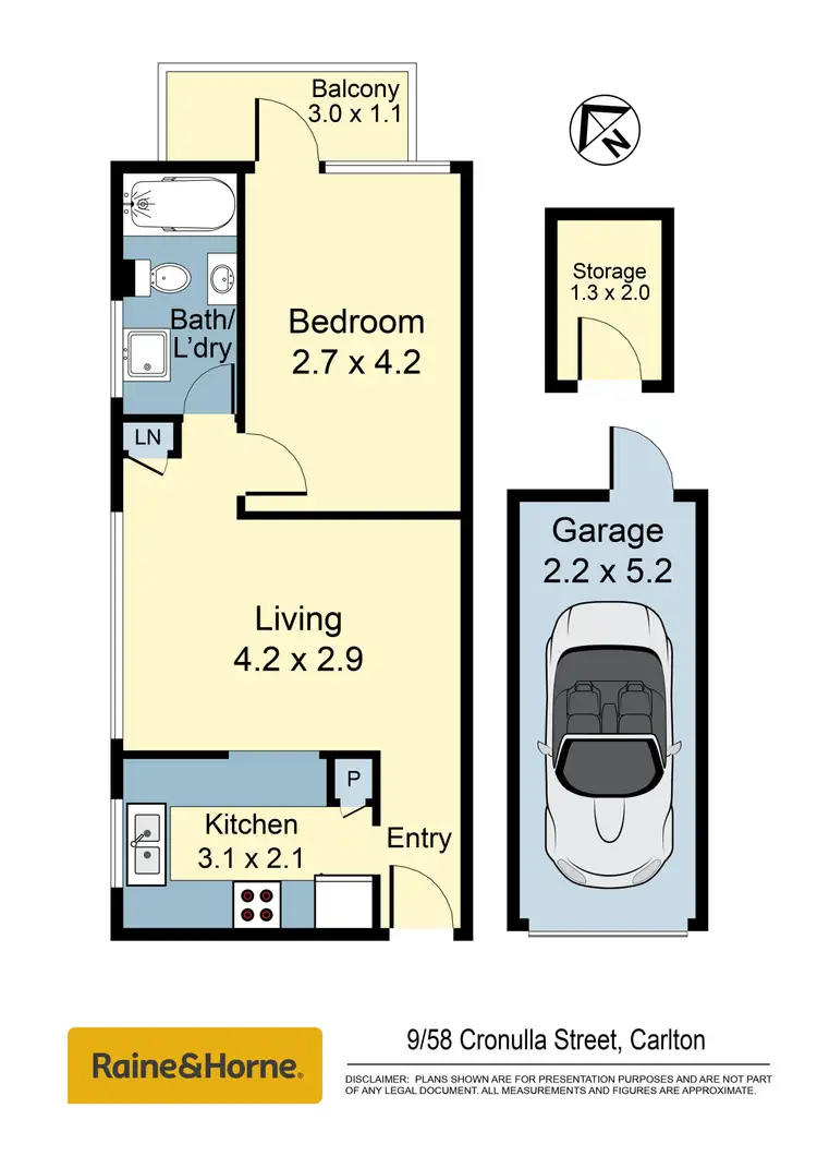 Floorplan of Homely apartment listing, 9/58 Cronulla Street, Carlton NSW 2218