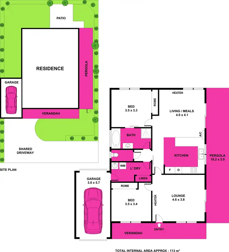 Floorplan of Homely unit listing, 2/200 Coppards Road, St Albans Park VIC 3219