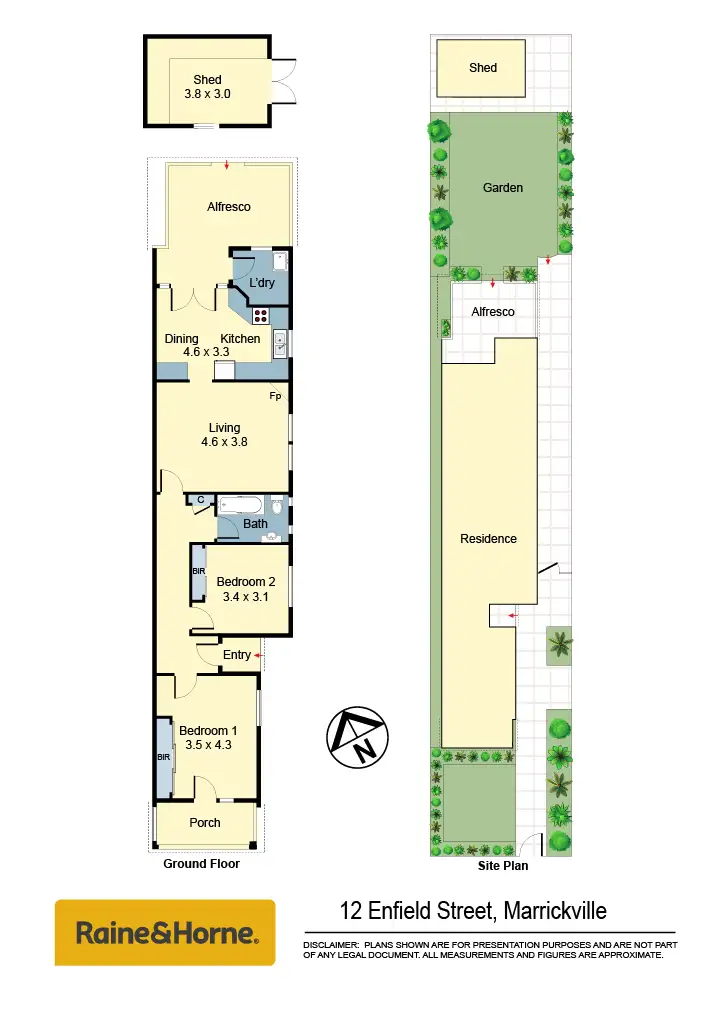 Floorplan of Homely house listing, 12 Enfield Street, Marrickville NSW 2204
