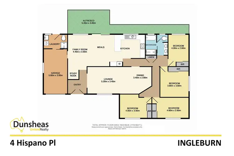 Floorplan of Homely house listing, 4 Hispano Place, Ingleburn NSW 2565